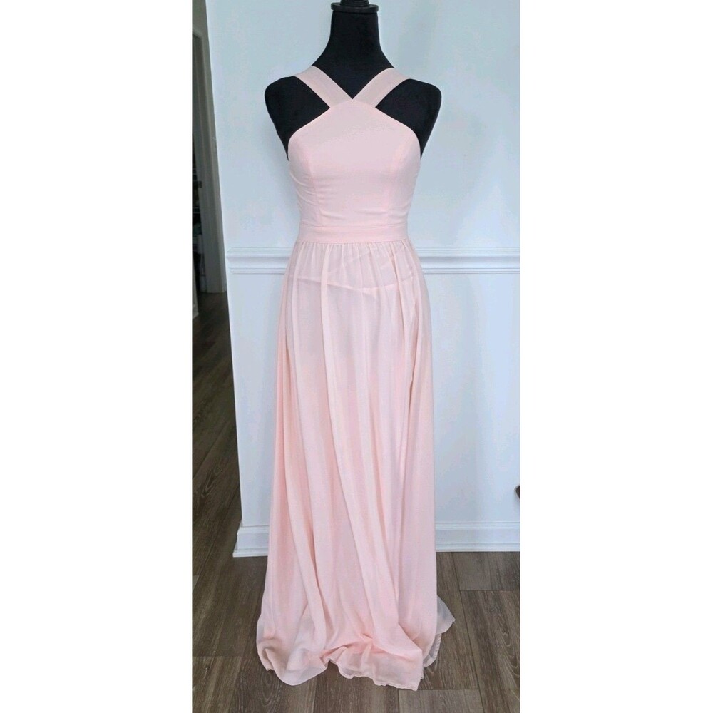Lulus Glamorous Light Pink Long Women's Dress Size XS
